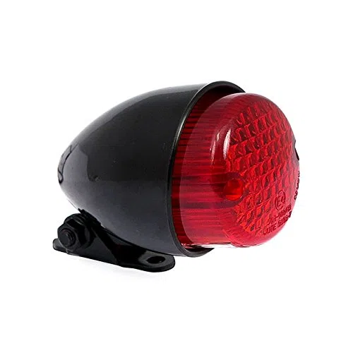 Piloto trasero cafe racer Texas negro moto luz matricula homologado