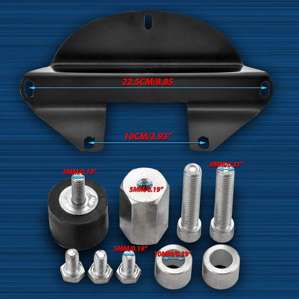 KaTur Fundas para faros delanteros, montaje en horquilla para faros delanteros, kit de soporte de visera