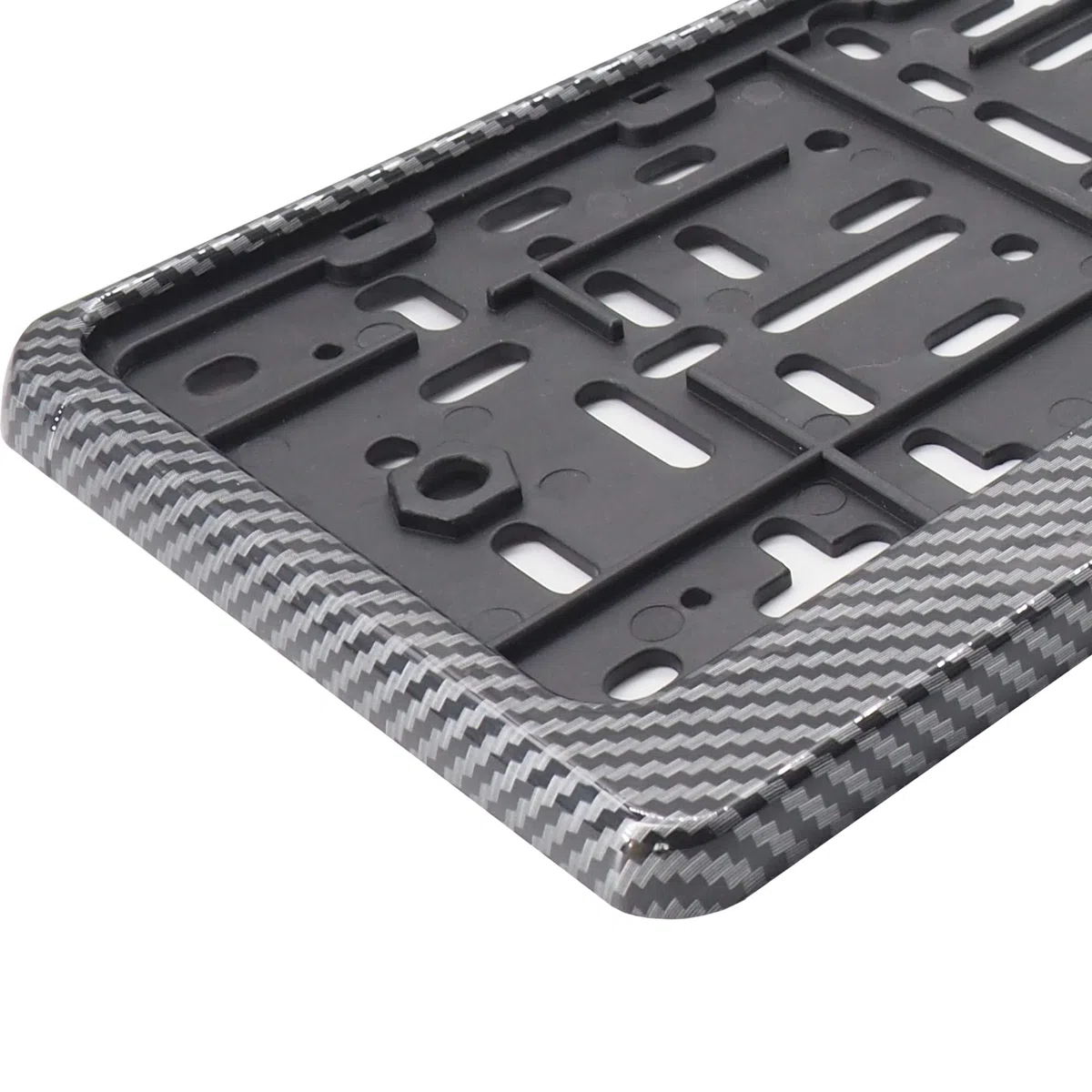 Simoni Racing PTX/CL - Soporte de matrícula Universal Trasero Carbono Look