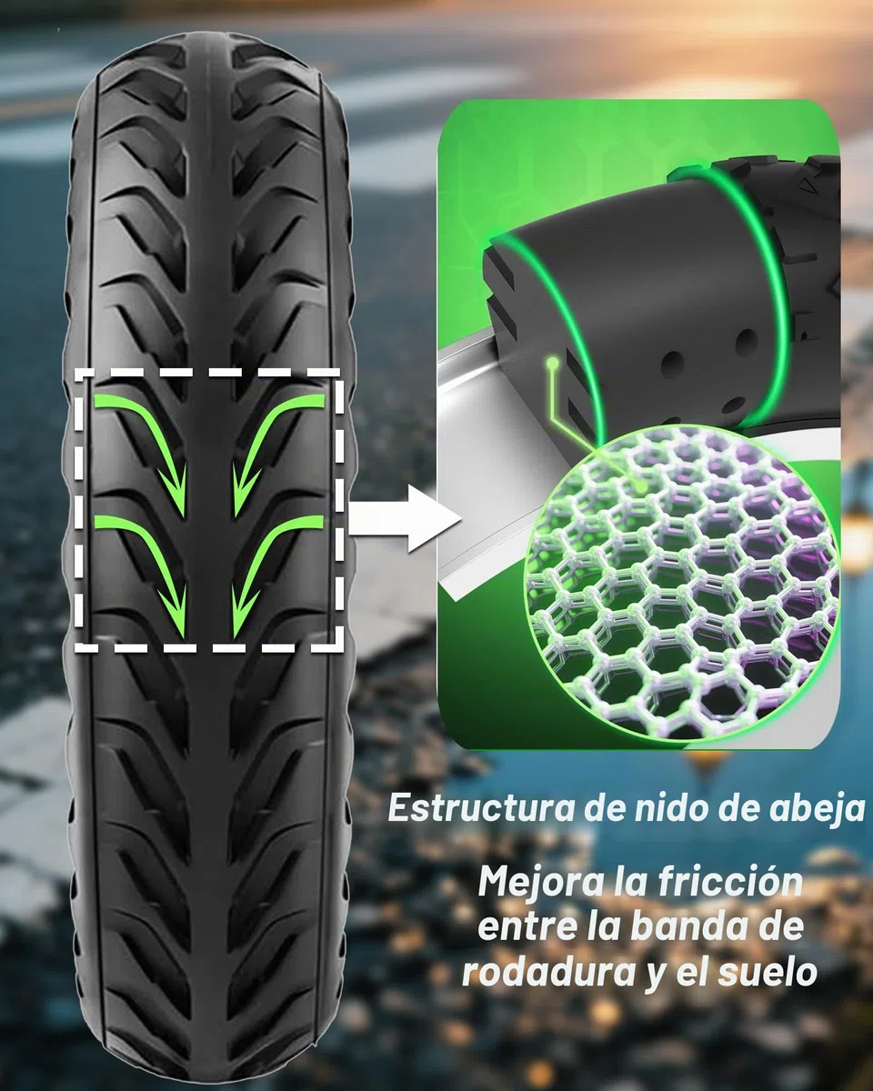 2 Piezas Neumáticos 8,5x2,0 (50/75-6.1) Macizos para Patinete Eléctrico, Compatibles con Xiaomi M365/Pro 2/3/3 Lite, Hiboy S2, Gotrax GXL V2/XR/APEX