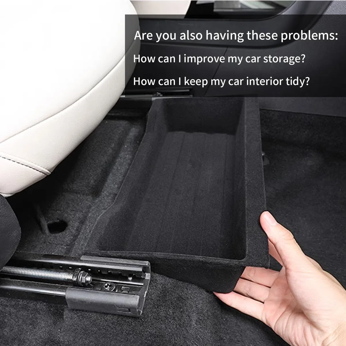 YEE PIN Compatible con 2023 Smart #1 Caja de almacenamiento debajo del asiento consola central Organizador Bandeja para Smart #1 Brabus pro+ Accesorios interiores