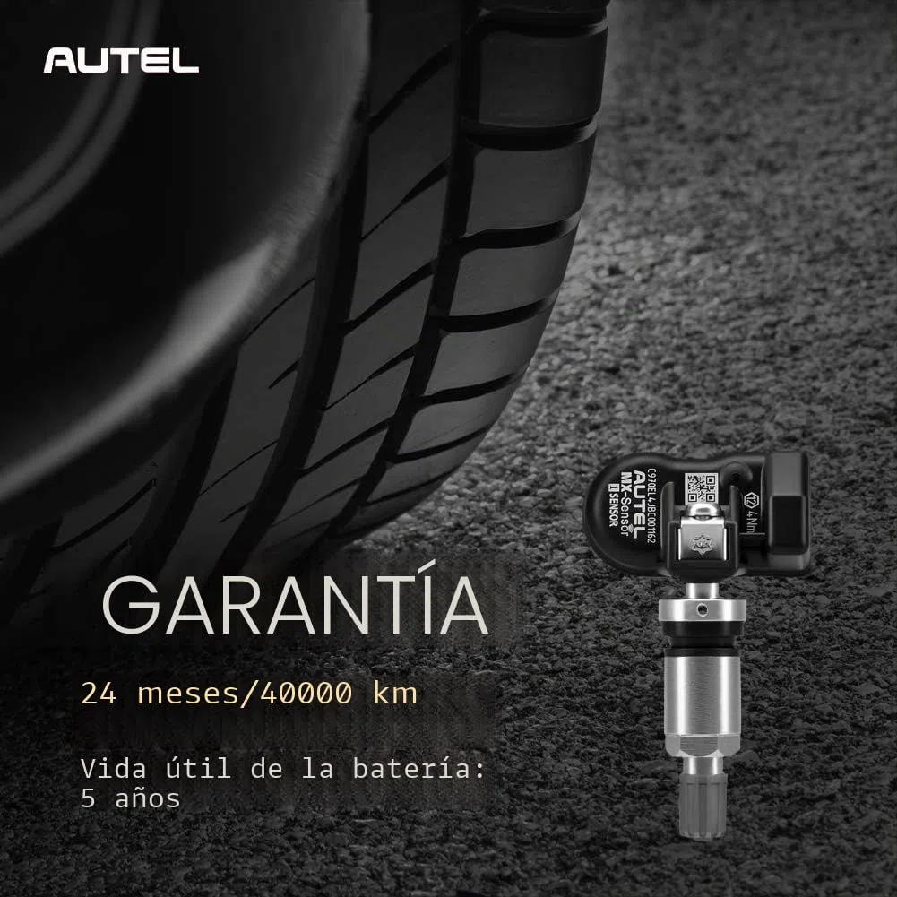 Autel Sensor TPMS 1 sensor, MX-Sensor 315 MHz + 433 MHz válvula de metal, programable universal especialmente diseñado para reemplazo de sensores OEM, funciona con Autel TPMS Tool TS408S TS508WF TS601