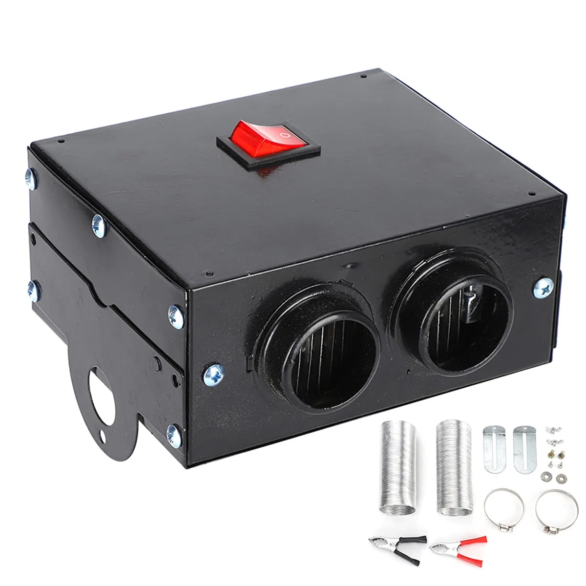 Calentador de Coche Calentador Descongelador Desempañador Portátil Ventilador Silencioso Calentamiento Rápido 600W12V (12v)
