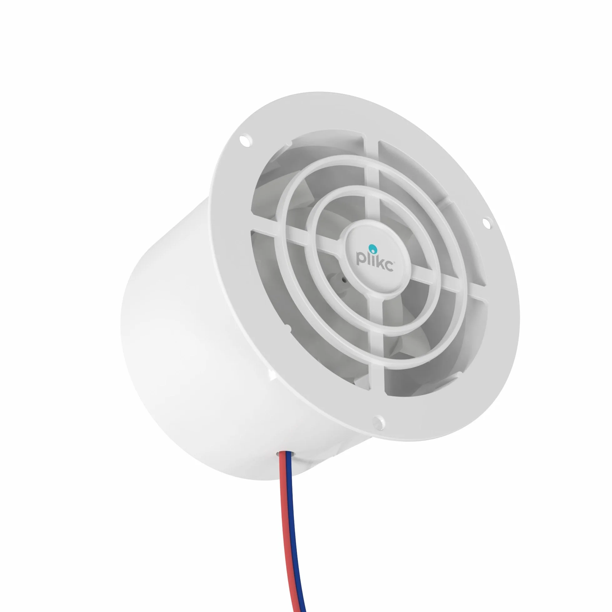 Plikc ASC - Aspirador Axial con Ventilador 12 Vcc para Caravanas, Diámetro del Orificio 90 mm