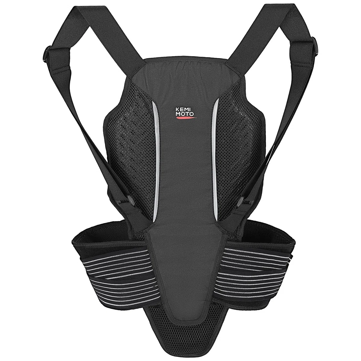 KEMIMOTO Protección de Espalda para Moto, Certificación CE-2, Protección Dorsal con Correas, Diseño Antideslizante y Ligero, para Todas Las Estaciones y Diversas Actividades al Aire Libre