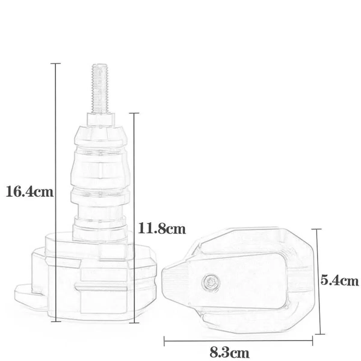 Protección Anticaídas CNC para Motocicleta para Y&amaha XJ6 Diversion, Deslizadores De Chasis, Protectores De Carenado, Almohadillas Antichoque. Protección contra Caídas(Negro)
