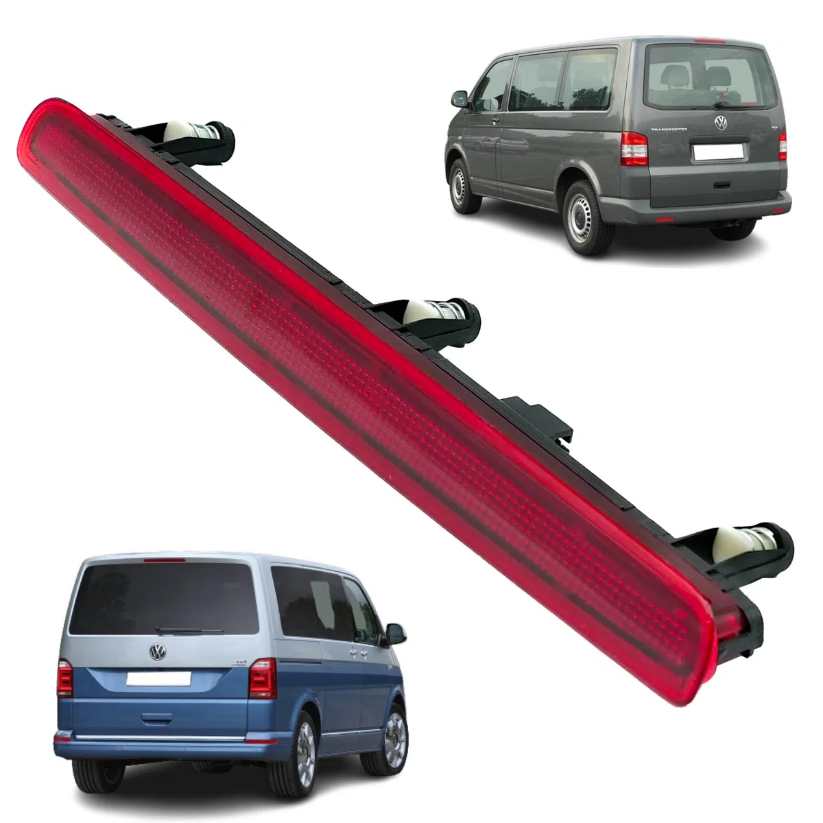 STARKIT PERFORMANCE Luz de freno compatible para Transporter T5 (2003-2015). Luz de freno adicional, maletero. 7E0945097, 7E0945097A