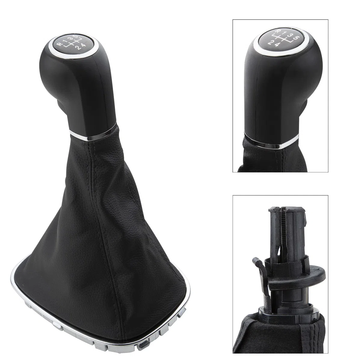 KASturbo Pomo de Cambio de 5 Velocidades Compatible con Opel Vauxhall Corsa D 2006-2014 009140093 19276456