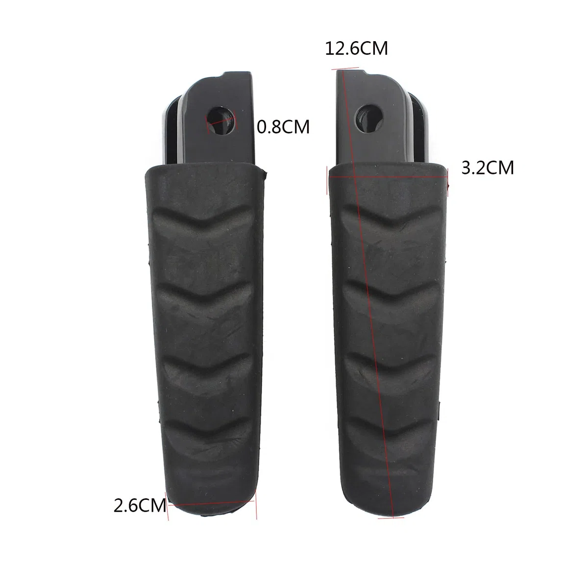 Reposapiés de Goma for Pedales Delanteros, Compatible con BMW F800GT/ST/S, F900R/XR, M1000XR/S1000XR, R1200RS/ST, R Nine T, R1250R/RS (Negro) Pedal de Freno de Motocicleta(Silver)