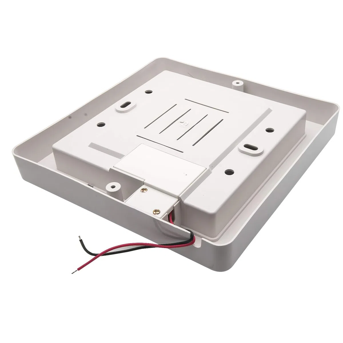 Baceyong Luz de techo cuadrado de, LED de 12-24V con ahorro de energía para autocaravana 9W para caravana, autocaravana, vehículo recreativo, bote, luz blanca de lámpara de techo