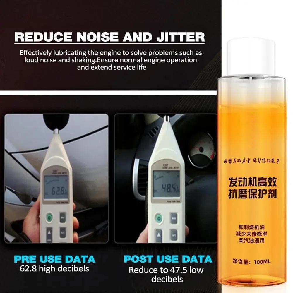 Protector antidesgaste de Motor de Alta eficacia, Protector antidesgaste para Motores, Ahorro de Combustible, reducción de Ruido, reducción de vibración, Tratamiento de combustión Potente