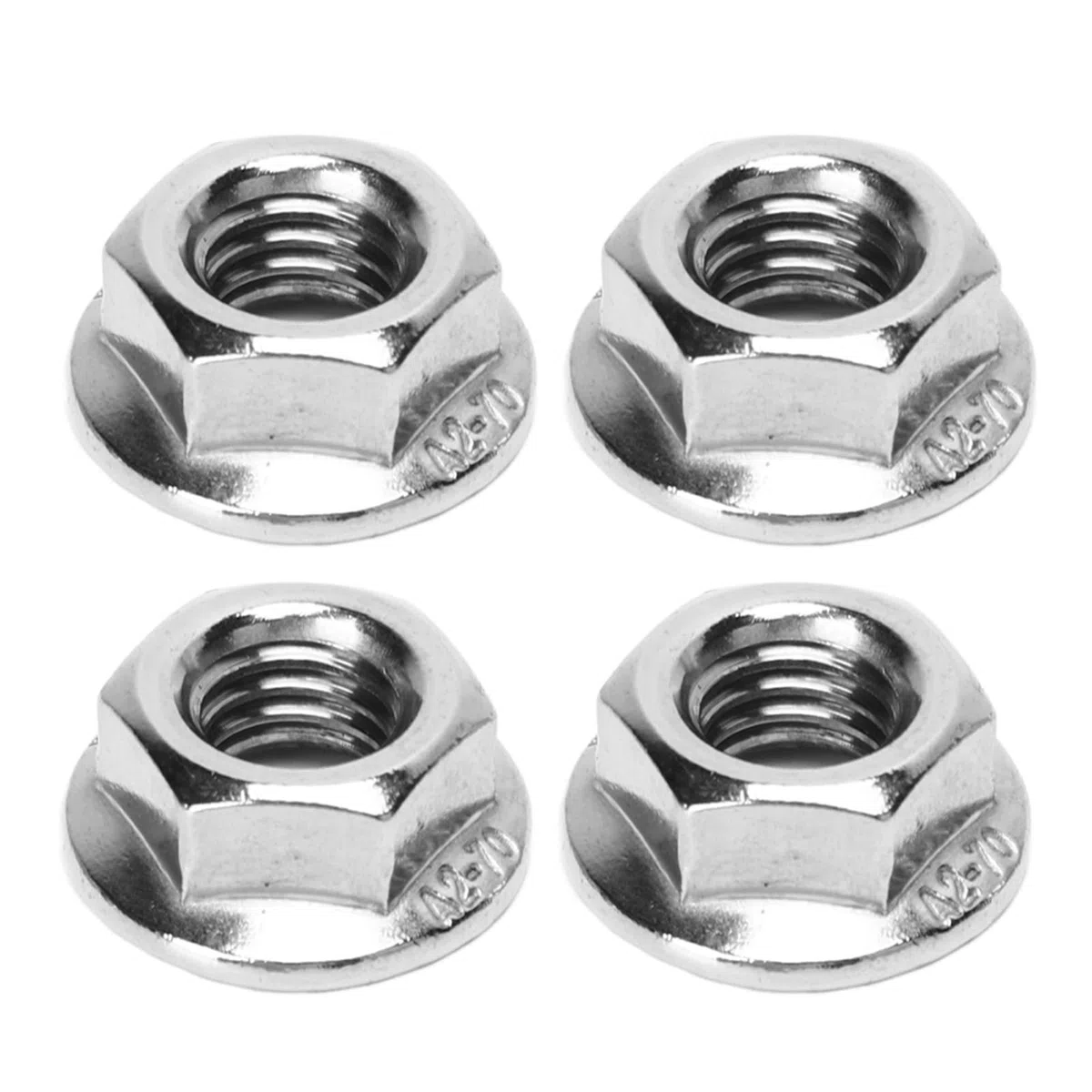 Kit de Espárragos Turbo Roscados, 8 Piezas M8 1.25 Kit de Espárragos Turbo Roscados 8 Mm Aleación de Metal Resistente a Alta Presión Colector de Escape Espárrago Tuerca Hardware