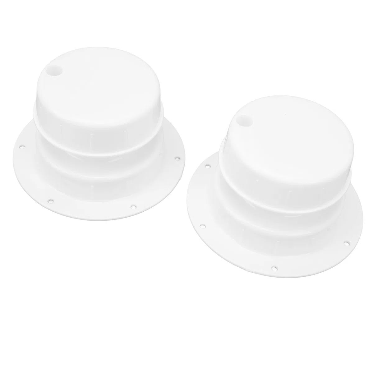 Tapa de Ventilación de Plomería Resistente Al Calor para Autocaravana, Caravana, Aire Fresco para Ventilación de Techo de RV, Color Blanco, Apto para Tuberías de 1-2 3/8 Pulgadas, 2 uds.