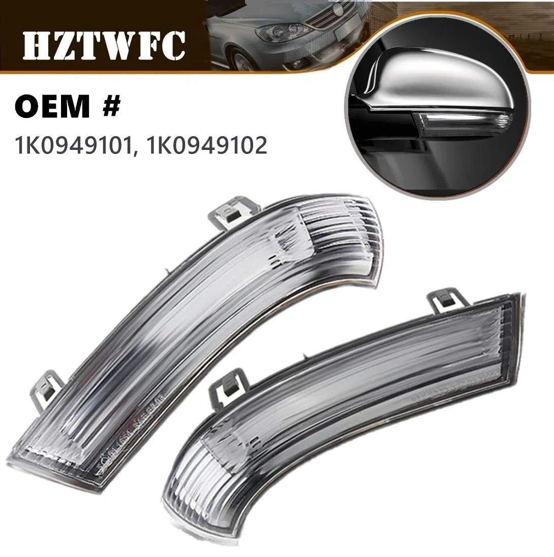 2Pcs Izquierda Derecha Puerta Espejo Luz de Señal de Vuelta Lám OEM # 1K0949101 1K0949102 Para VW Jetta Golf Git MK5 Passat Skoda Seat