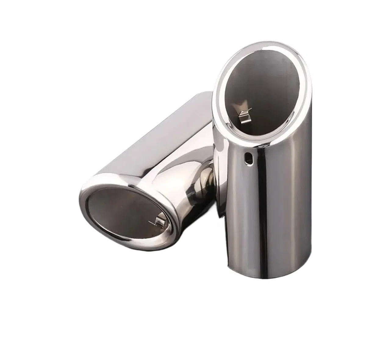 Para BMW F30 2013-2018 E92 E90 Serie 3 GT 325i 328i 70 Mm Cubierta De Punta Silenciador Escape Coche Accesorios Acero Inoxidable Tubo de escape(2pcs Silver)