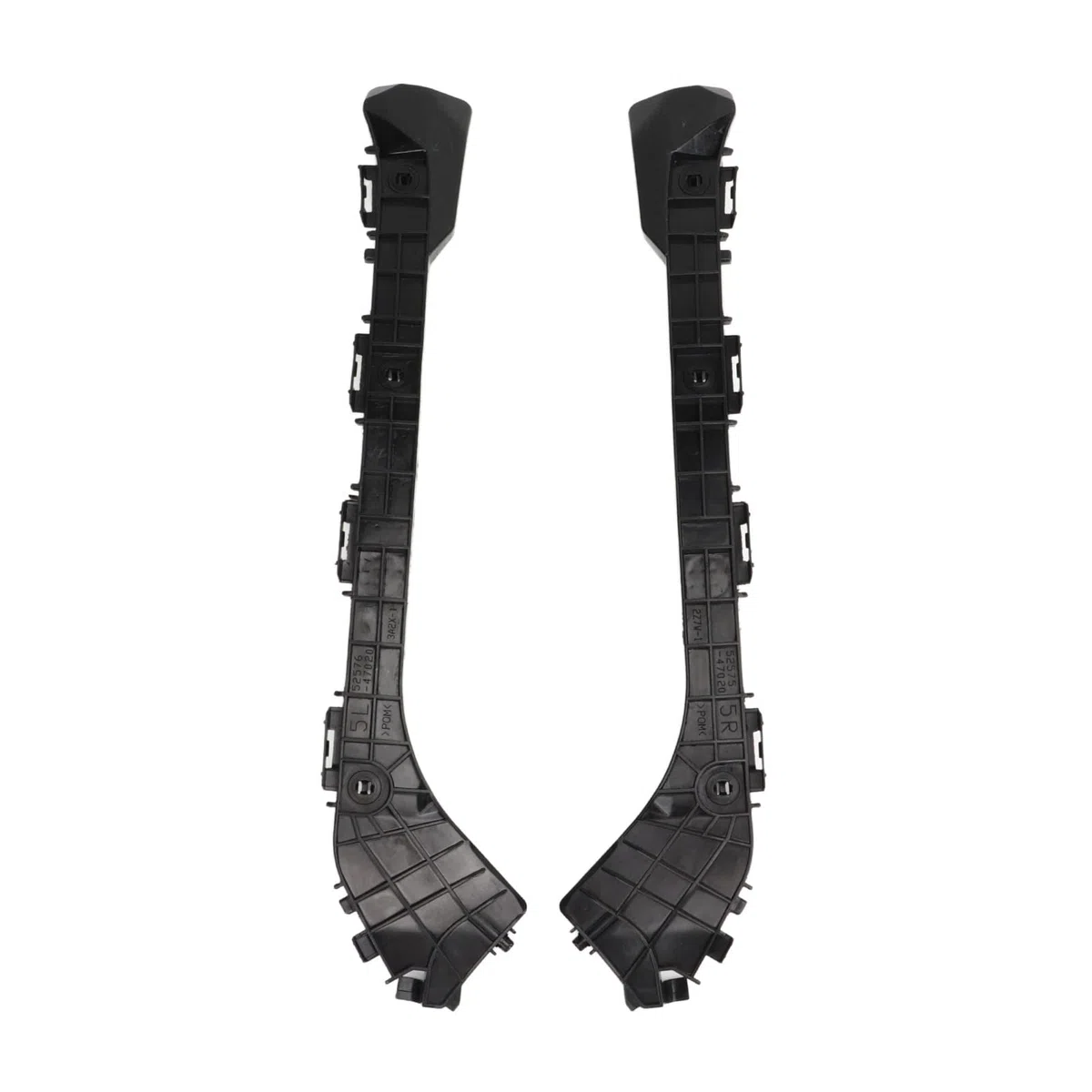 2010-2015 Soporte de Parachoques Trasero 5257647020 Juego Negro a Prueba de Golpes para una Conducción Segura, 1 par de Soportes de Montaje de Parachoques Trasero para Entusiastas del