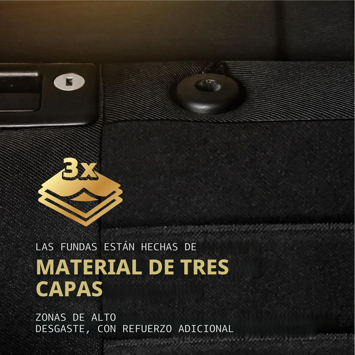 MOTOS Fundas Asientos Coche para Renault Scenic III 2009-2016 Funda Asiento Coche Delantero con Sistema de Airbag Activo, Ajuste, Material de Tres Capas, Aspecto Elegante, Aplicación Versátil