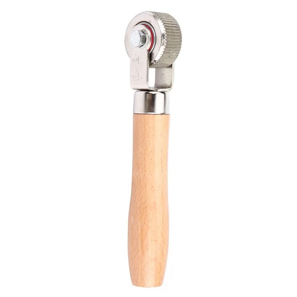 Broco Rueda de coche de parche de neumático mango de madera reparación Stitcher bola de rodamiento de rodillos herramienta de reparación Medio