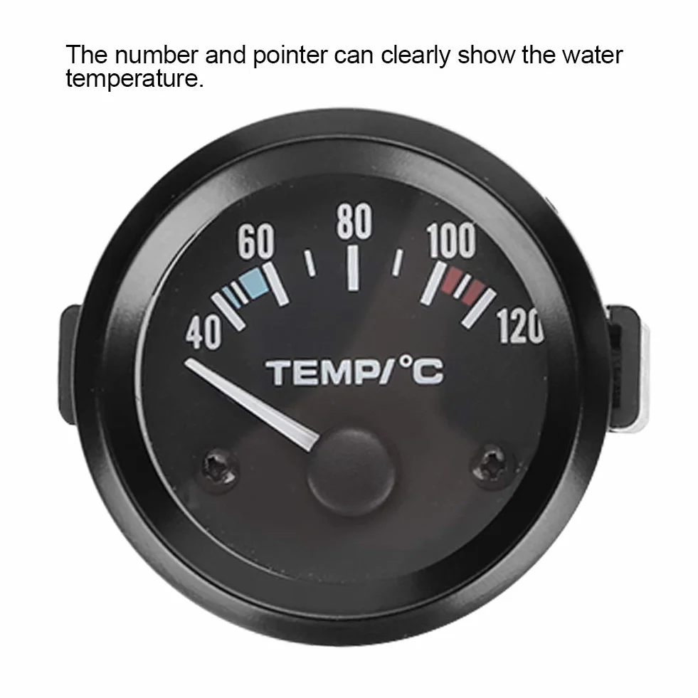Medidor de presión de temperatura de agua universal de 2 pulgadas 52 mm, herramienta de instrumento de medidor de temperatura de agua digital LED para camión de coche