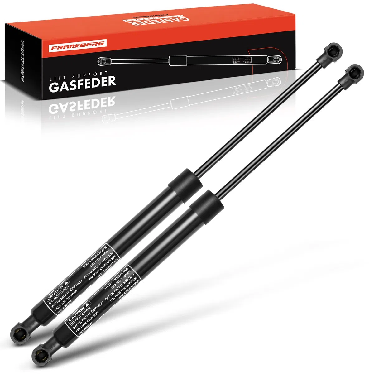 Frankberg 2x Amortiguadores de gas Capó Compatible con Serie 1 E81 Compacto 2005-2012 Serie 1 E87 Compacto 2003-2012 Serie 1 E88 Cabrio 2008-2013 Serie 1 E82 Coupé 2007-2013