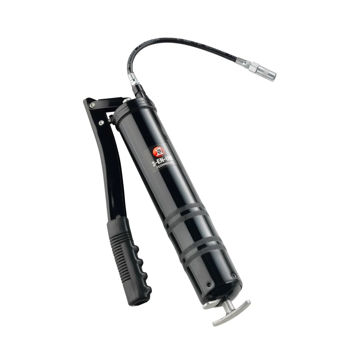3-EN-UN-IN-One Bomba de engrase, Negro, para Cartucho de 400 gr