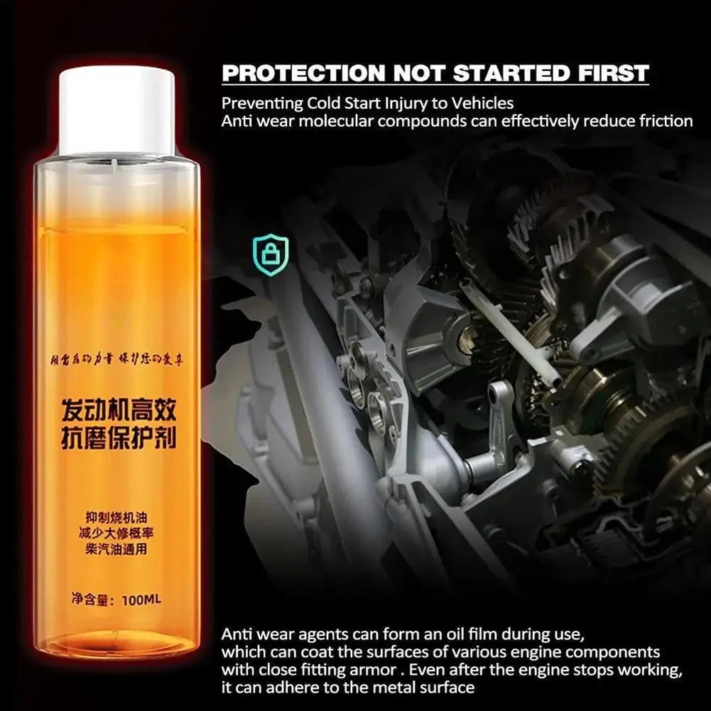 Protector antidesgaste de Motor de Alta eficacia, Protector antidesgaste para Motores, Ahorro de Combustible, reducción de Ruido, reducción de vibración, Tratamiento de combustión Potente