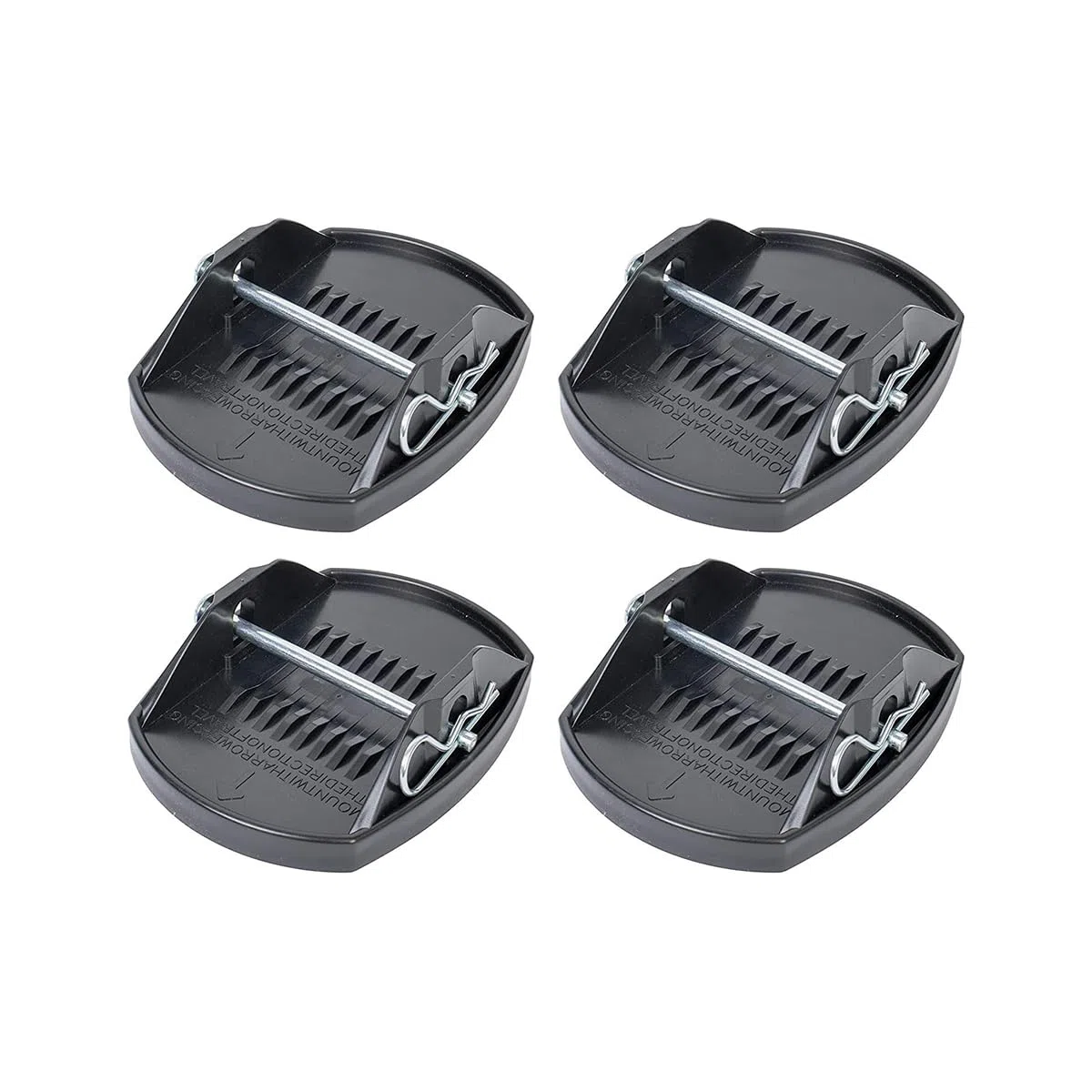JNNJ 4 Piezas Pies De Gato Para Caravana, Almohadillas Para Caravana, Bases Estabilizadoras Para Patas De Caravana, Almohadillas Estabilizadoras Caravanas De Alta Resistencia, Accesorios Caravanas