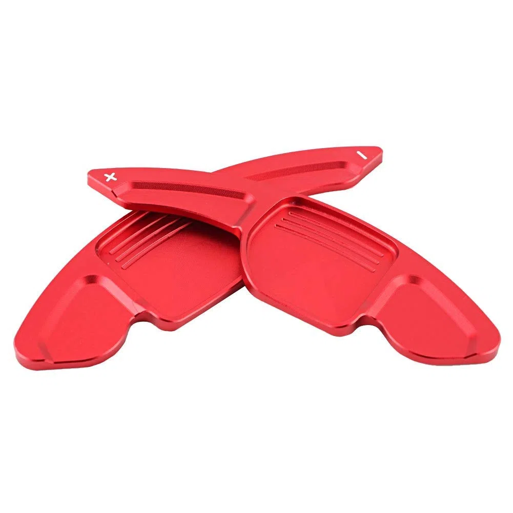 Aramox Paletas de cambio de marcha al volante, 2 piezas de aleación de aluminio, volante de velocidad, paleta de cambio de velocidad para A3 A4L A5 A6 A7 A8
