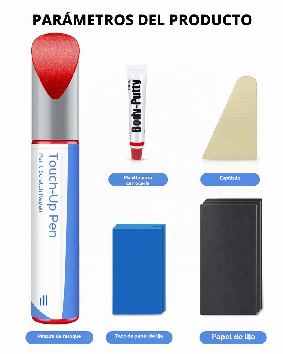 Kit de rotulador de pintura 46V Soul Red Crystal Metallic Tricoat para Mazda – Coincidencia exacta para desconchones y arañazos