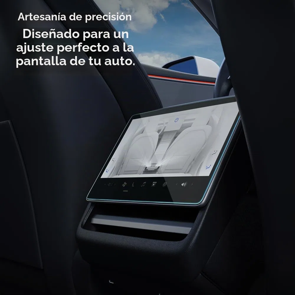Spigen Glas.tR Slim Protector de Pantalla para Tesla Model 3 (2026-2024), Model Y (2026/2025) 8", 1 Unidad, Pantalla Trasera, Instalación Fácil, Antideslumbrante Mate, Anti-Huellas, Dureza 9H