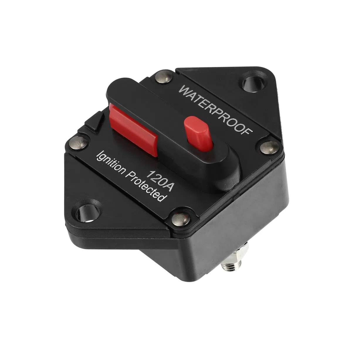 A ABSOPRO Impermeable 120A Circuito Disyuntor con Auto Restablecimiento Fusible12V- 48V DC Reemplazo de artículo