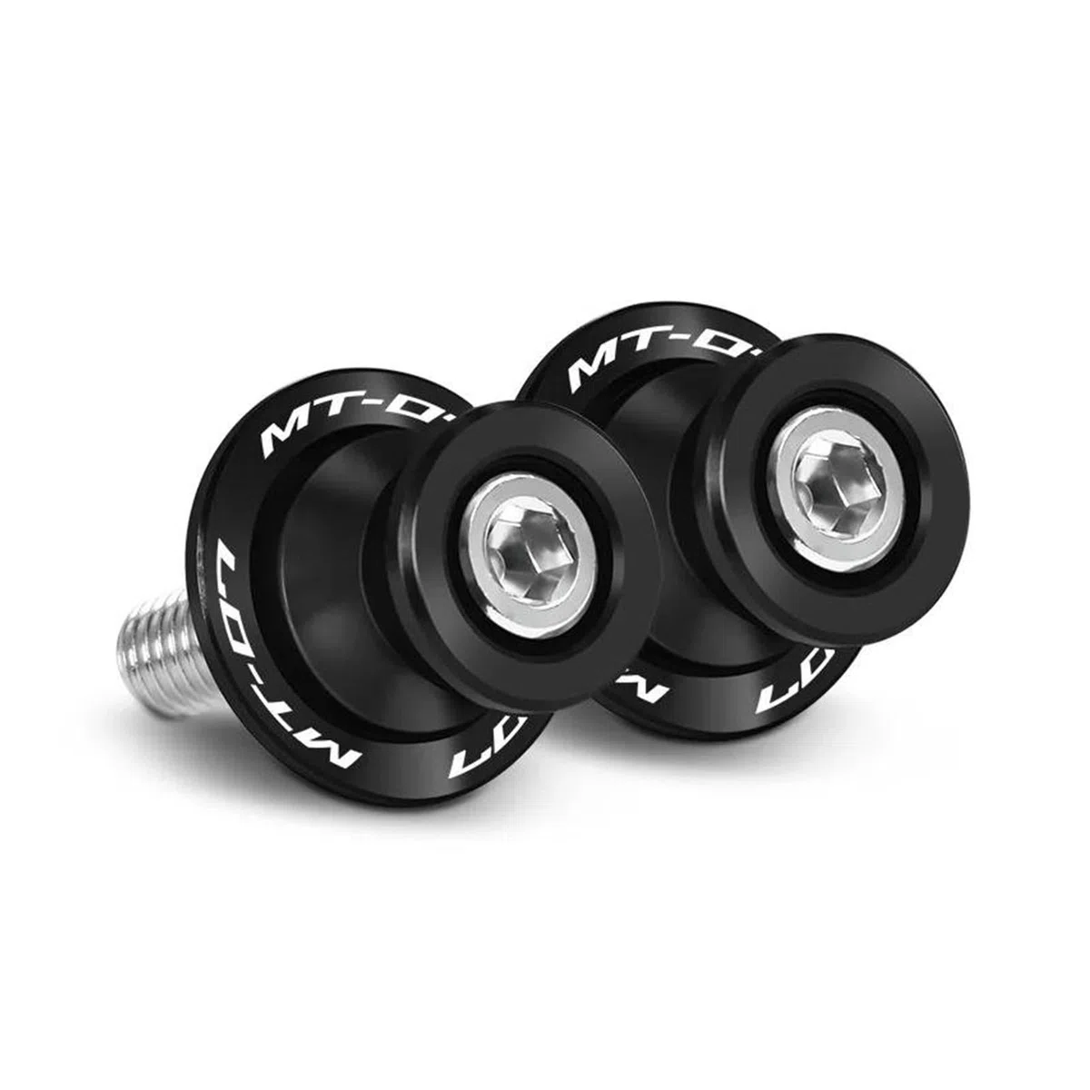 Diabolos Motocicleta Para MT-07 MT-09 MT-10 MT07 09 10 Tornillos Del Soporte Deslizante De Los Carretes Del Basculante De Motocicleta Carretes Basculante(Negro,For MT-07)