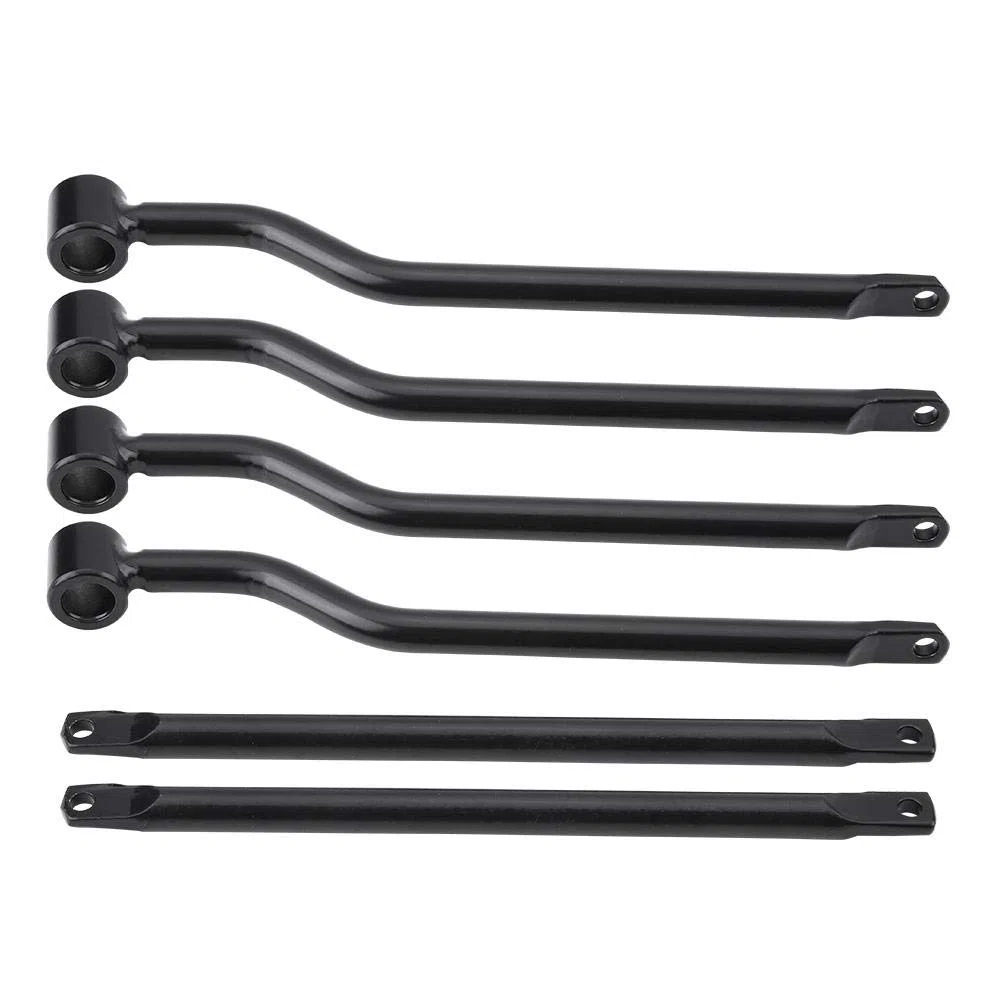 Qiilu Soporte de Ribete para Motocicleta, Varilla de Soporte de alforja para Soporte Negro de Motocicleta