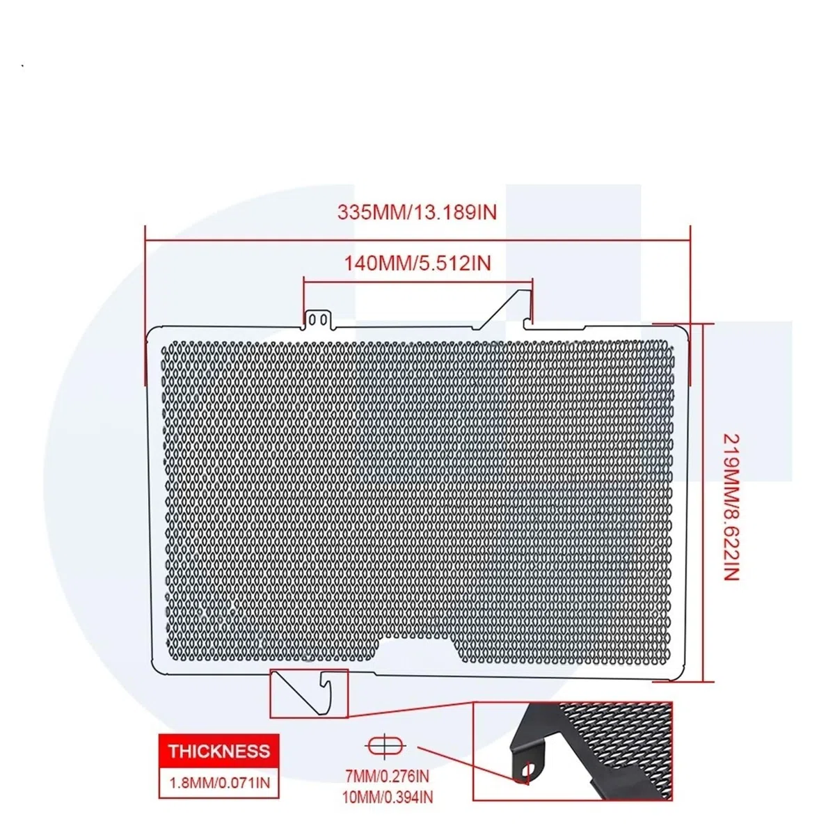 Radiator Grille Cover Guard Protection Compatible with CB/CBR 650F CBR650F CB650F CB650R CBR650R CB 650R 2019 2020 2021 2022 2023 2024 (Color : with CB650R Logo, Size : A)