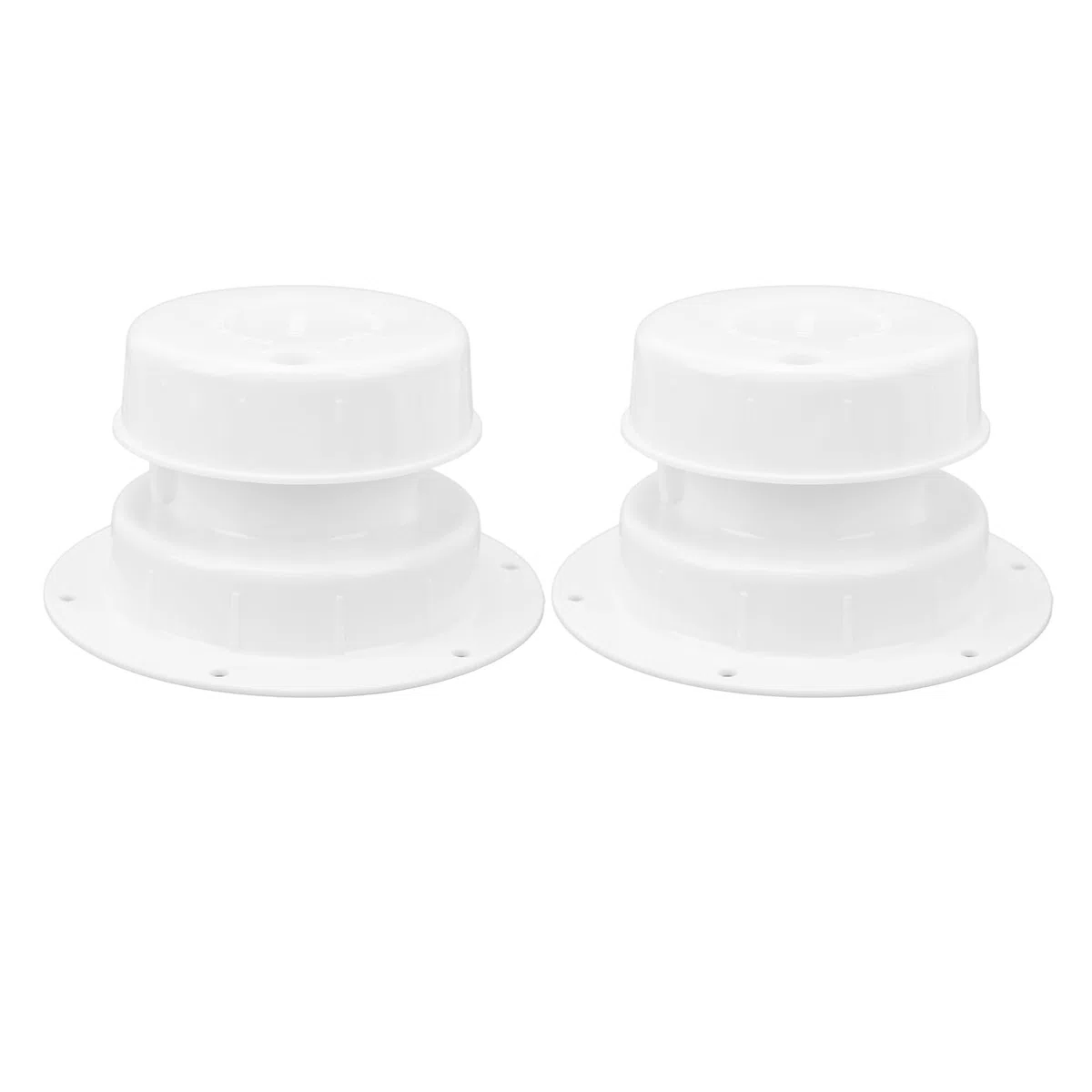 Tapa de Ventilación de Plomería Resistente Al Calor para Autocaravana, Caravana, Aire Fresco para Ventilación de Techo de RV, Color Blanco, Apto para Tuberías de 1-2 3/8 Pulgadas, 2 uds.