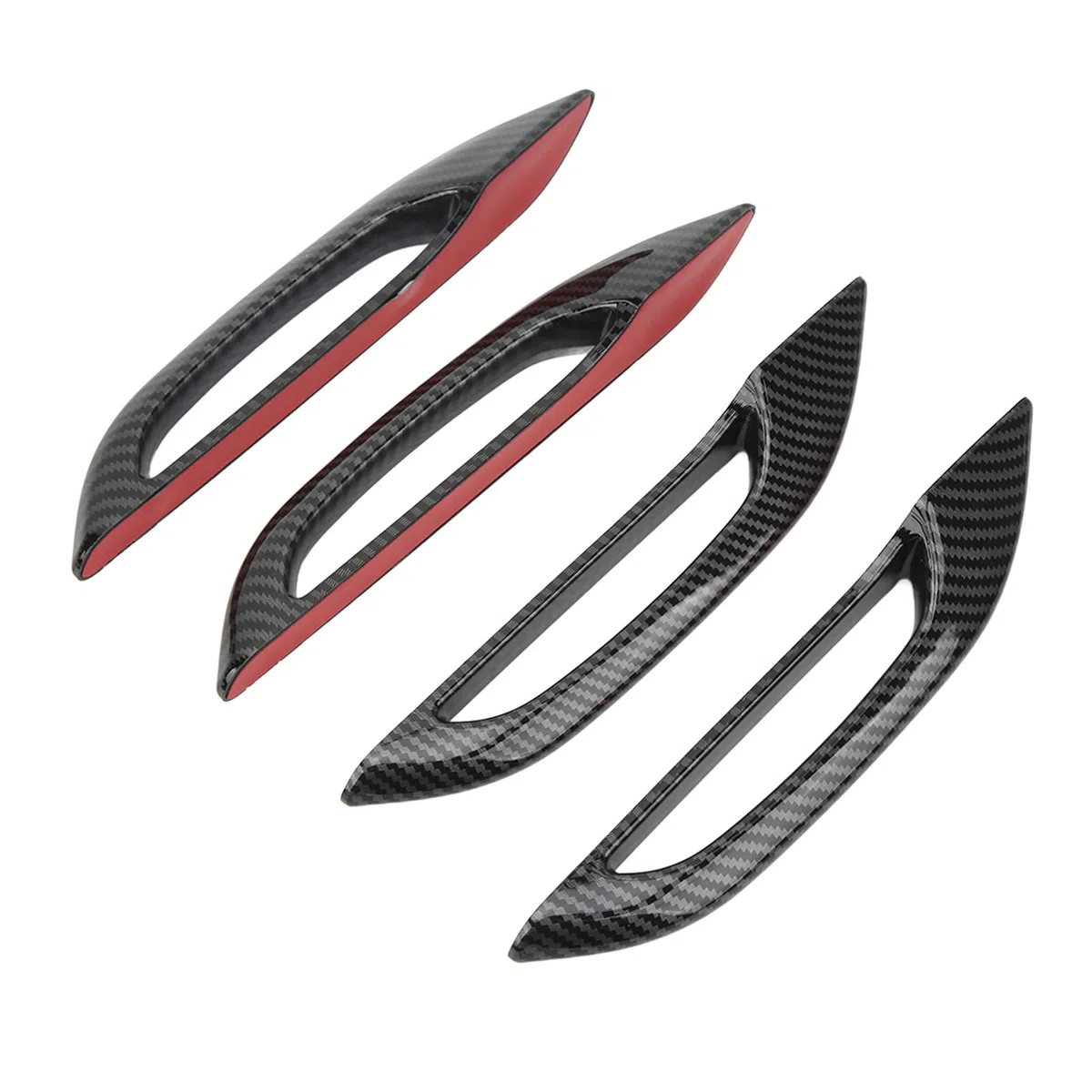 Cubierta de Protección de la Manija de la Puerta del Coche, Estilo de Fibra de Carbono Anticongelante de 4 Unidades para Tesla Model 3 Y
