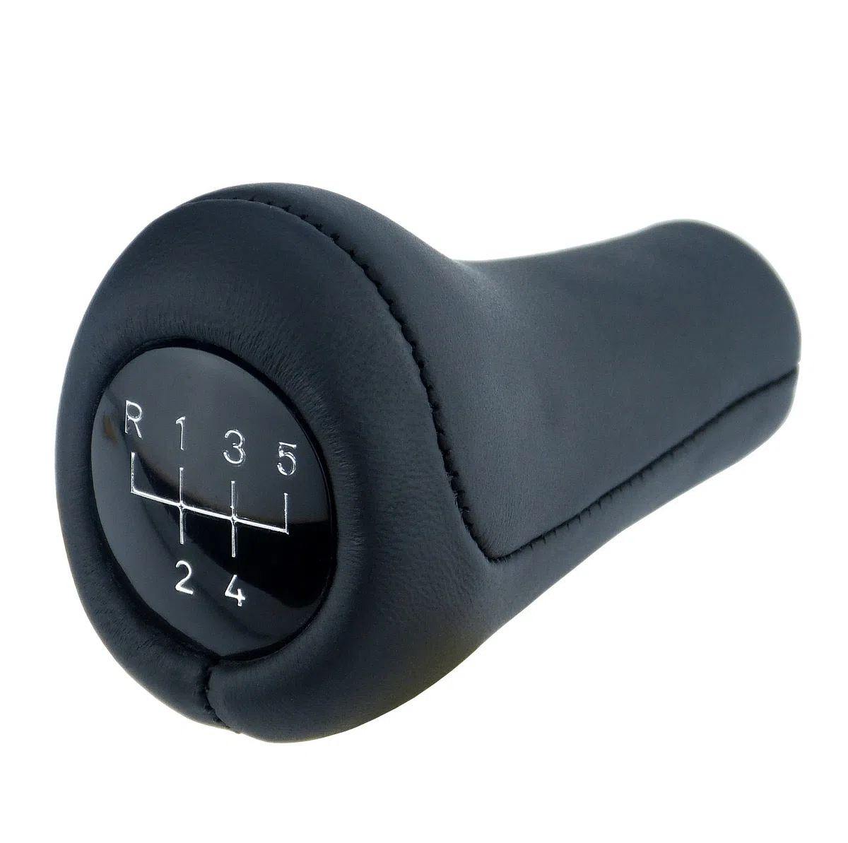 Pomo palanca de cambios para BMW e36 e46 e90 e91 e92 e93 e39 e60 e61 Serie 1 3 5 - negro - 5 velocidades marchas - para transmisión manual - caja - fuelle palanca de cambios - (A276-4)