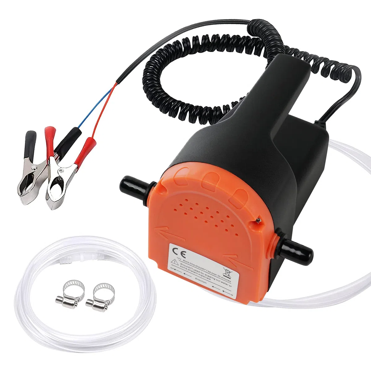 flintronic Bomba Extractora de Aceite, 12V 80W Bomba de Aceite de Aspiración Bomba de Transferencia de Aceite y Diesel, para Automóviles/Motocicletas/Barcos/Caravanas-con Protección de sobrecarga