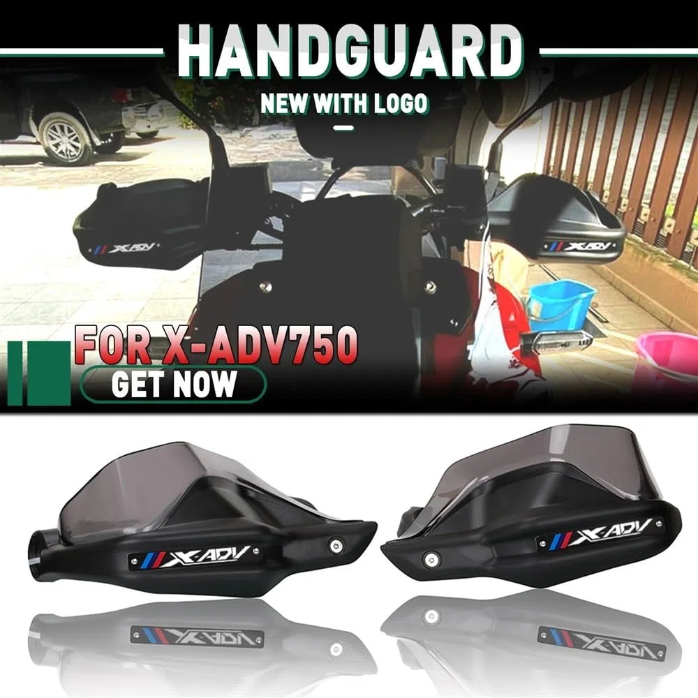 Guardamanos para Moto para Hon&da XADV X-ADV 750 X ADV 750 XADV750 Protectores Mano para Motocicleta Palancas De Embrague De Freno Protector Parabrisas con Logotipo(1)