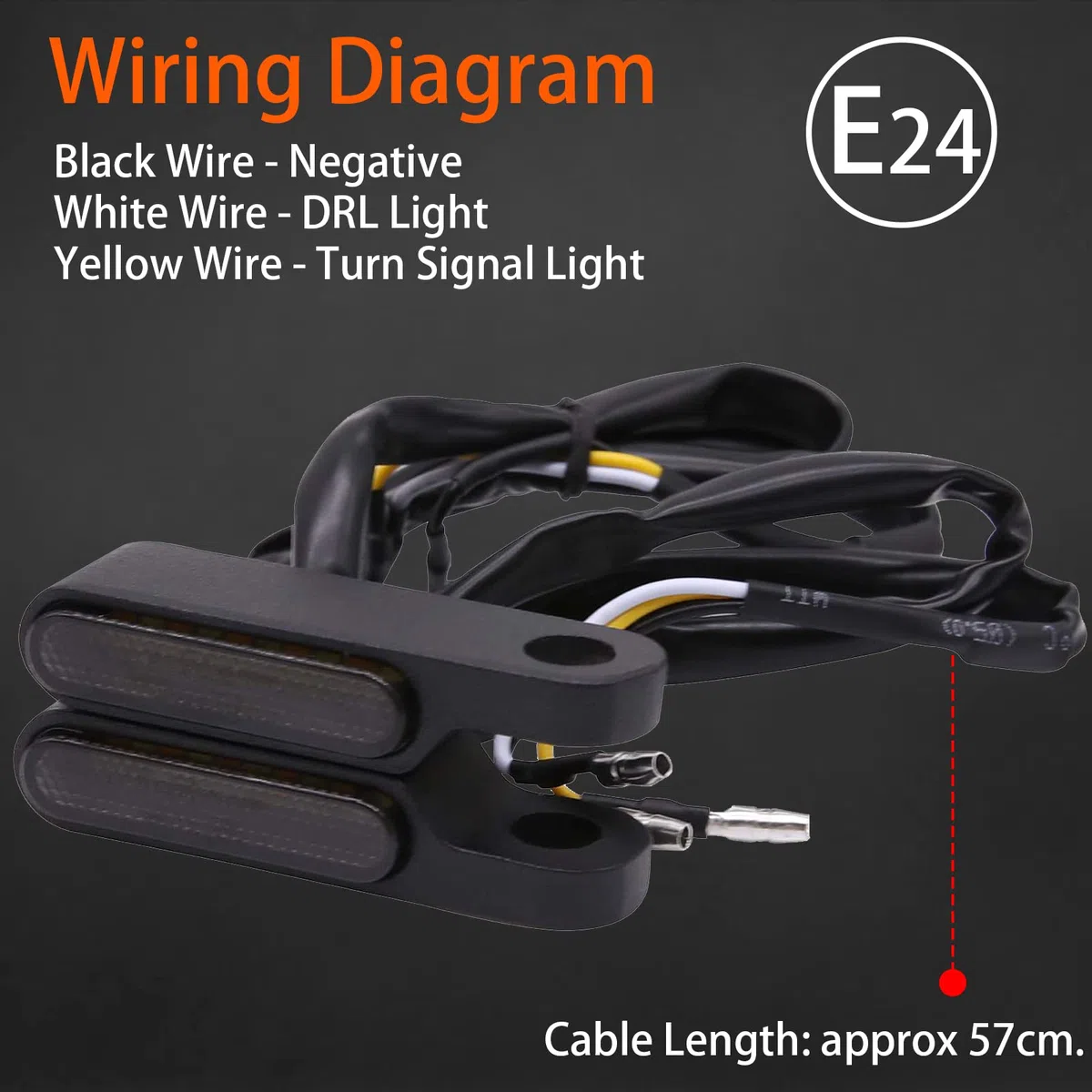 JMTBNO Intermitentes Moto de Manillar LED Mini Indicadores Luz Delantero Homologados Luz de Señal de Giro Luces de Circulación Diurna DRL 12V Aluminio M8 para Cruiser Chopper Bobber Scooter Quad