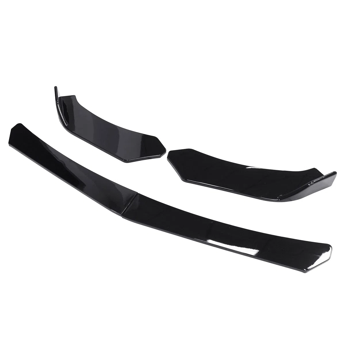 Parachoques delantero spoiler labio carrocería kit difusor divisor para A-udi A3 A5 S3 S4 RS5 S-Line A6 A7 TT negro brillante