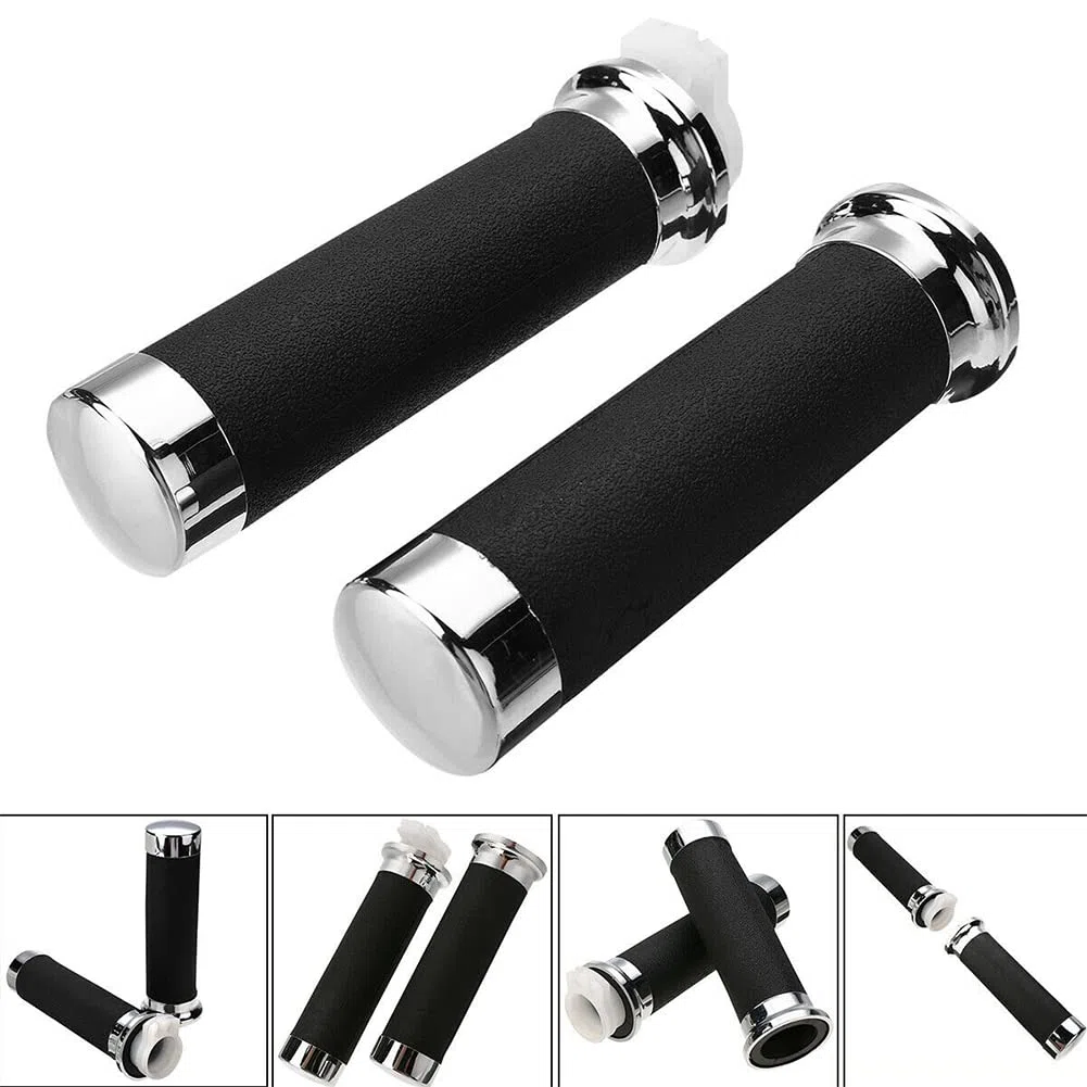 Empuñaduras de Manillar de Motocicleta, Empuñaduras de Motocicleta de 1 '' 25 Mm Empuñaduras de Goma Antideslizantes para Motocicleta