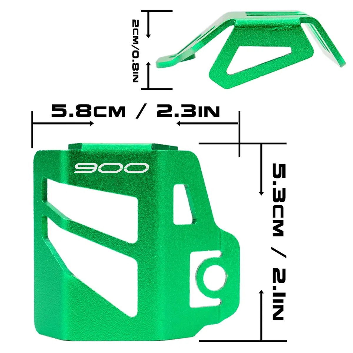 Tapa trasera líquida de freno para Kawasaki Z900 Z900RS SE Z 900 Accesorios para moto Protección depósito líquido trasero Tapón de protección (Rojo)