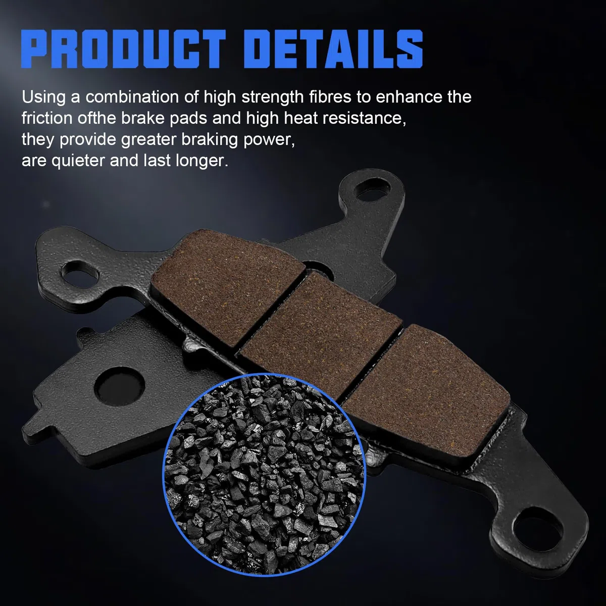 Pastillas De Freno Delanteras y Traseras para Suzuki SV 400 2000-2002 GSF 600 Bandit 2000-2004 GSX 600 F 1998-2006 SV 650 non ABS 1999-2002 GSX 750 F Katana 1998-2006