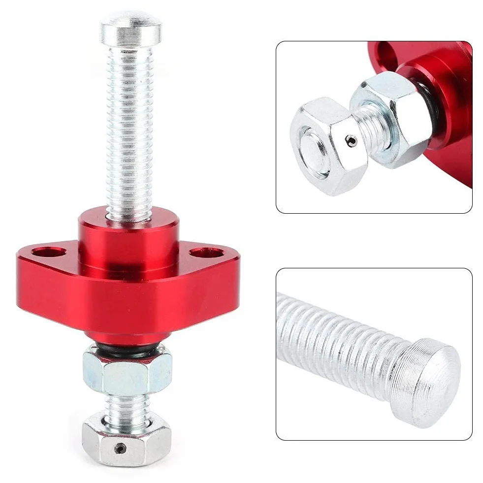 Yctze Tensor de Cadena de levas Junta de Ajuste del Tensor de Cadena de distribución Piezas de la Motocicleta aptas para CBR600F F3 F4 F4i CBR900 RR CBR900F(Rojo)