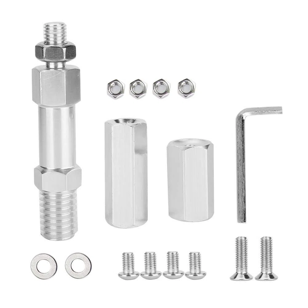 Aramox Portaplacas Para Auto Soporte de matr¨ªcula, aleaci¨de aluminio Parachoques delantero del coche Gancho de remolque Soporte montaje de placa de matr¨ªcula 8 agujeros Soporte ajustable