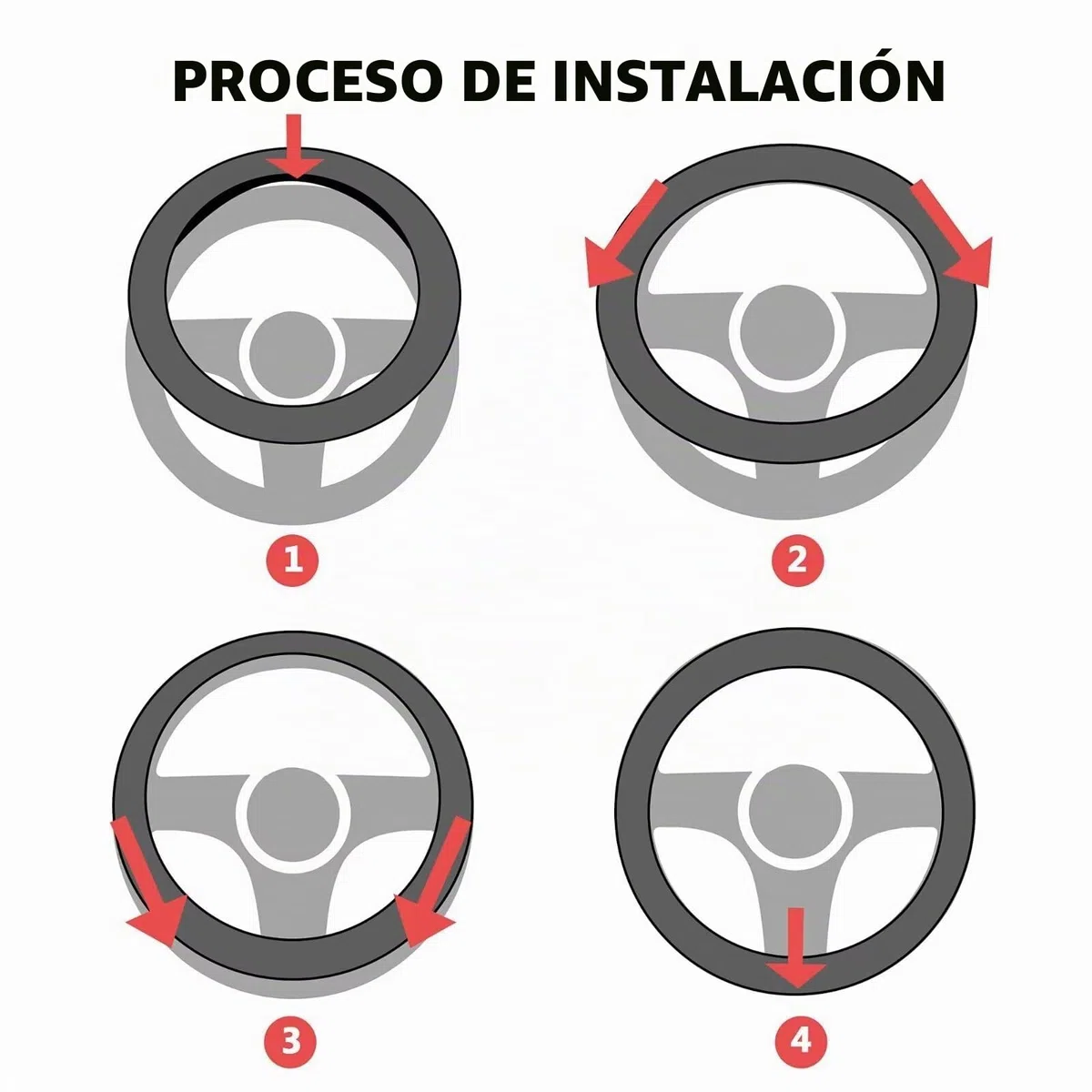 Pahajim Funda Volante Coche de Cuero de Microfibra Cubre Volante Coche Antideslizante Transpirable Durable Universal 38CM (Beige Negro)