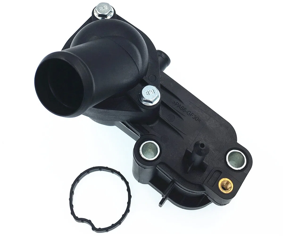 Carcasa de termostato refrigerante con brida de cuello de agua 1198060 2S4Q-9K478-AD 1148329 1148328 1086282 1098228 para Ford Focus Galaxy Mondeo IV Tourneo Connect Transit Connect