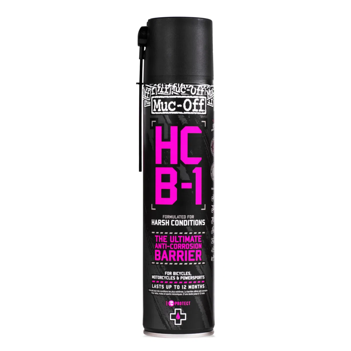 Muc-Off HCB-1, 400 Ml - Barrera Anticorrosión de Bicicletas para Condiciones Adversas - Anticorrosivo de Bicicletas, Motocicletas y Deportes de Motor - Dura Hasta 12 Meses