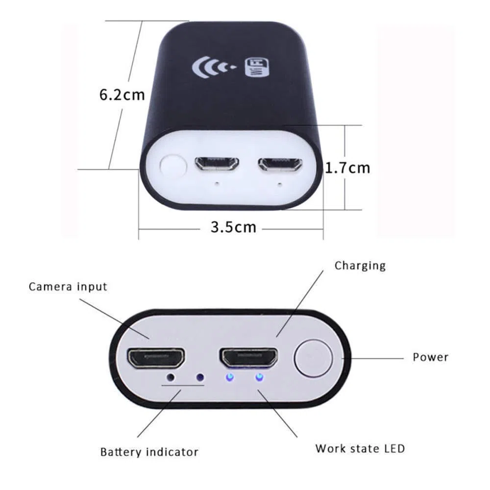 Cámara de inspección inalámbrica impermeable WiFi boroscopio endoscopio serpiente cámara con 6 LED para Android e IOS Smartphone, iPhone, iPad
